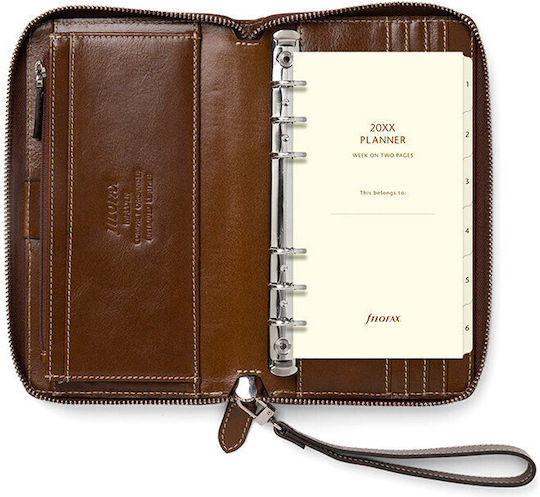 Filofax Personal Σημειωματάριο Ριγέ Κίτρινο