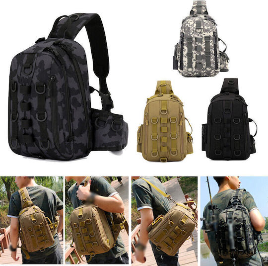 Ανθεκτικο Molle Σακιδιο Στεγανός Σάκος Πλάτης 15lt Μαύρος
