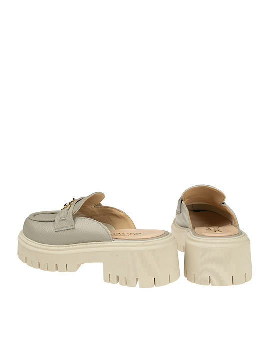 Flat Mules σε Γκρι Χρώμα