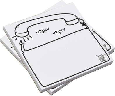 Sticker Memo Pads Cube White 9x9cm Missed Calls