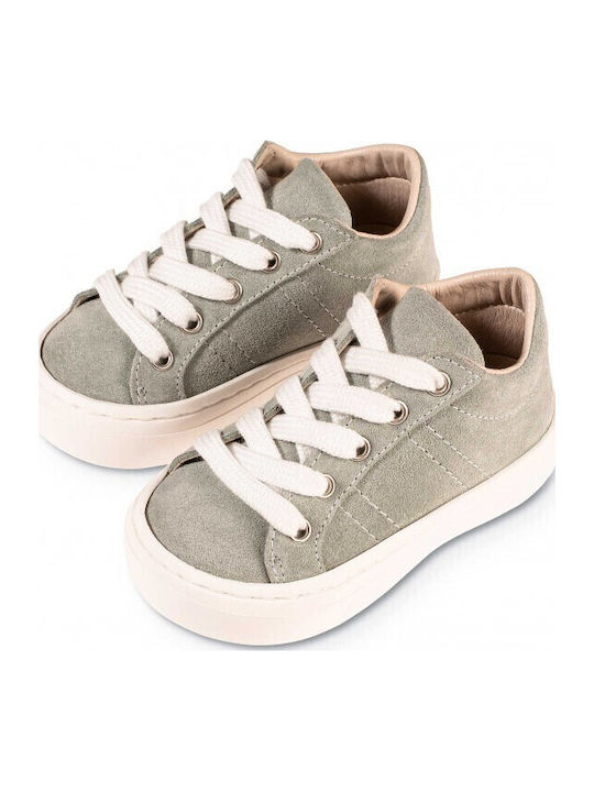 Babywalker Bay Leaf Mint Baptism Leather Sneakers