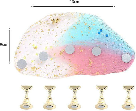 Magnetic Support Base Nail Tips Glitter Powder Gradient Magnetic Nail Stand 039462