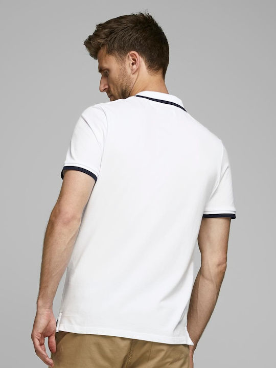 Projekt Produkt Men's Short Sleeve Blouse Polo White