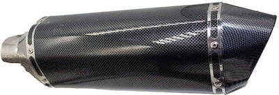 Carbon Universal 37cm Motorcycle Exhaust Kit