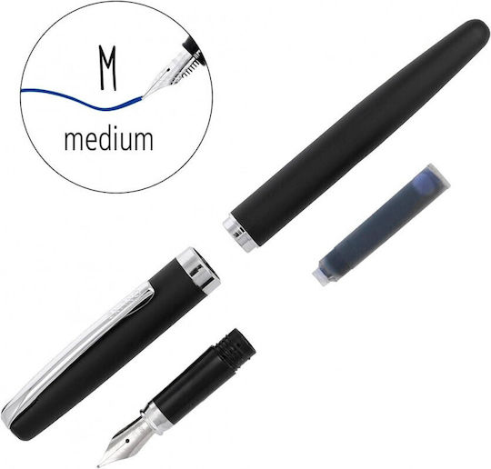 Σετ Στυλό Ballpoint με Πένα Μαύρο