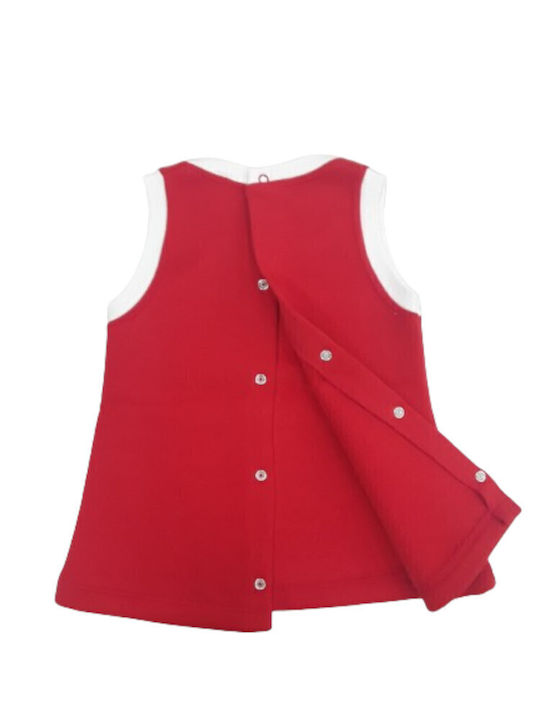 Kinderkleid Ärmellos Rot