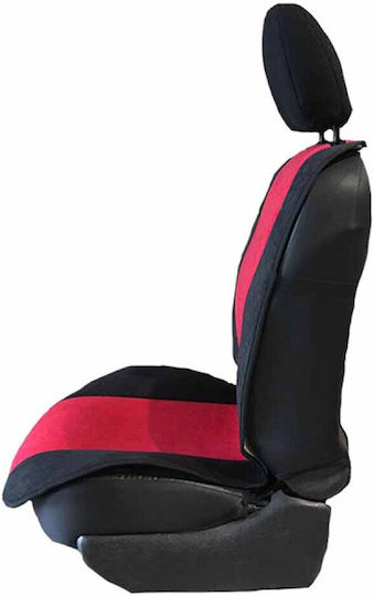 Auto Gs Car Seat Back 2pcs Alcantara Red