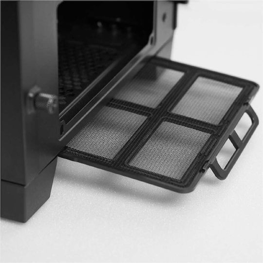 Chieftec APEX Gaming Midi-Turm Computergehäuse mit Seitenfenster und RGB-Beleuchtung Schwarz