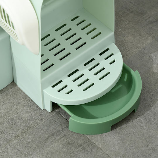 Pawhut Katzentoilette Geschlossen Grün L52 x B60 x H42cm