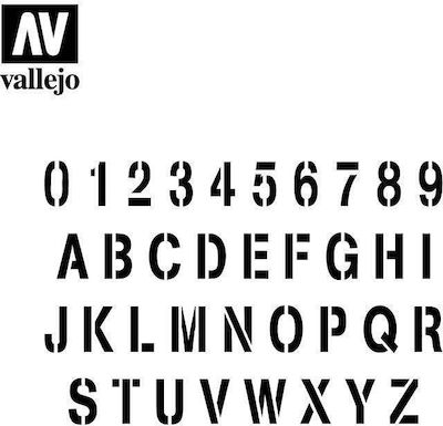 Acrylicos Vallejo Stencil Letters