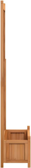 vidaXL Pot Wooden Brown 35cm.