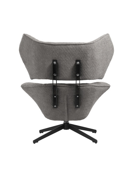 Bryll Armchair Swivel Gray 86x90x97cm