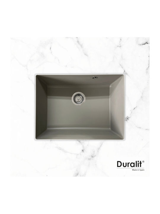 Duralit Sub masă Chiuvetă din Granit Sintetic L60xW50cm Gri