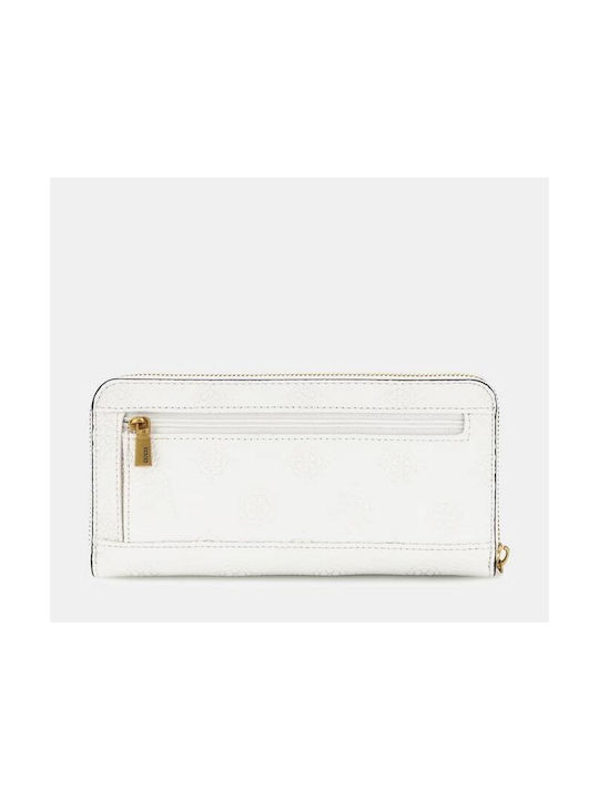 Guess Izzy Peony Slg Large Women's Wallet Coins White