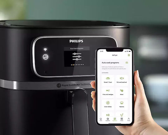 Philips Series 7000 Air Fryer με Wi-Fi 8.3lt Μαύρο