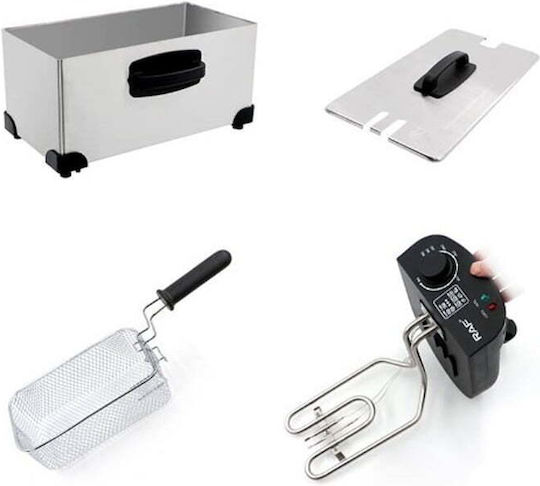 Raf R-5299 Deep Fryer 3lt Silver