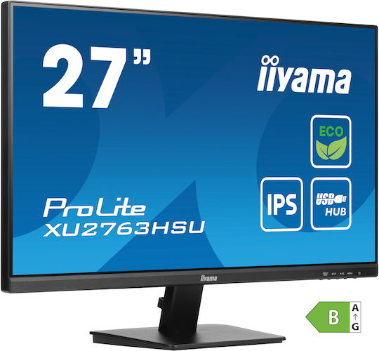 Iiyama ProLite XU2763HSU-B1 IPS Monitor 27" FHD 1920x1080 with Response Time 3ms GTG