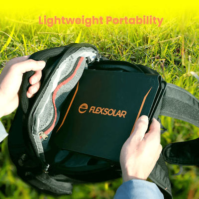 Flexsolar Foldable Solar Charger for Portable Devices 40W 20V with USB connection (FlexSolar-40W)