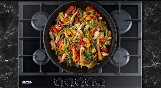 MPM Gas Cooktop With Frame Autonomous 51x68.4εκ.