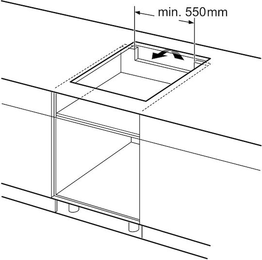 Siemens iQ700 Smart Plită cu Inducție Autonom cu Funcție de Blocare 60.2x52εκ.