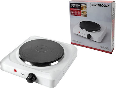 DictroLux Enamel Countertop Single Burner White