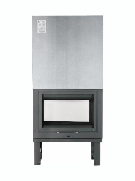 CHytiria Misailidi Τ-75 Wood Fireplace Insert with See-Through Window 14kW