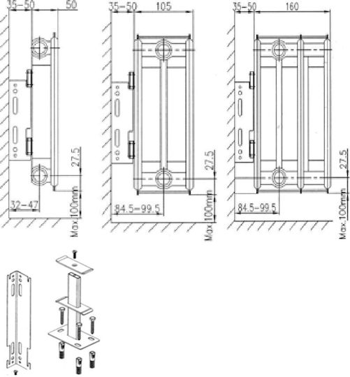 Splendid Ventil Internal Loop Panel Radiator Body Single-column 11/400/800 562kcal/h