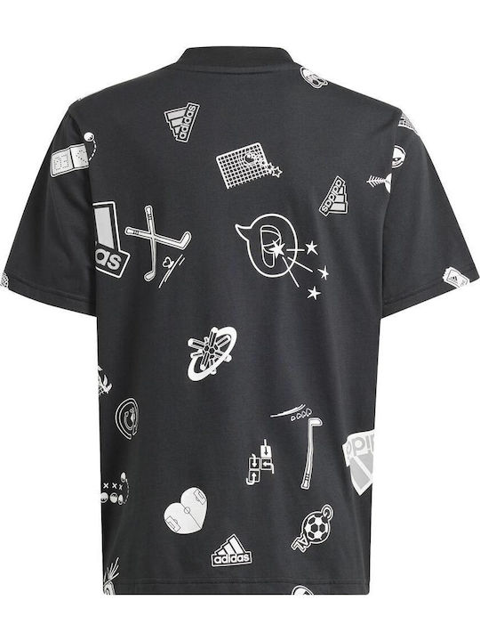 adidas T-shirt Μαύρο adidas T-shirt Μαύρο