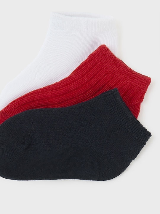 Mayoral Kids' Ankle Socks Καλτσακια Plain Watermelon (plain Watermelon) 3 Pairs