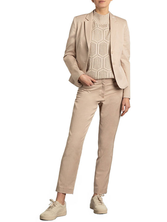 MORE & MORE Damen Blazer Beige