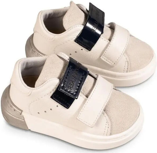 Babywalker White-Blue-Grey Baptism Sneakers