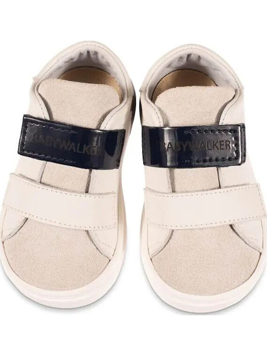 Babywalker Βαπτιστικά Sneakers Λευκό-Μπλε-Γκρι