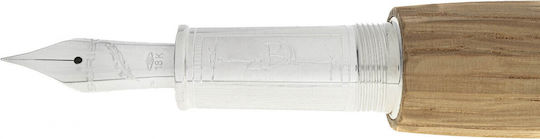 Scribo Schreibfeder Extra fein Gray Holz