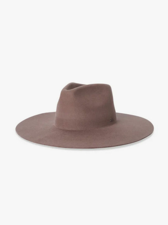 Brixton Frauen Gefilzt Hut Fedora Beige