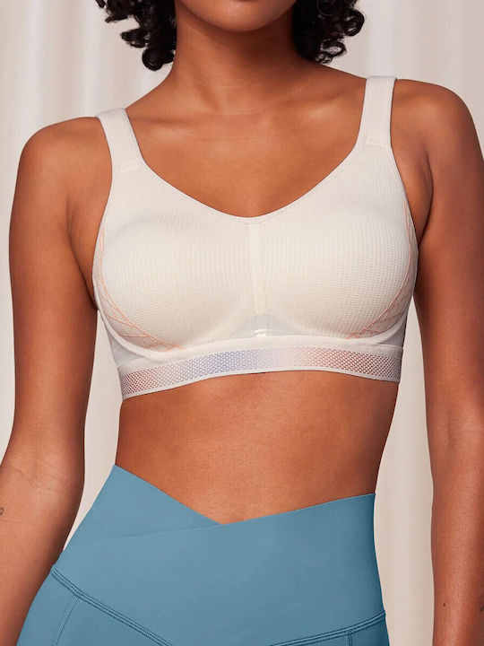Triaction Cardio Cloud Μπεζ Αθλητικό Σουτιέν χωρίς Μπανέλες
