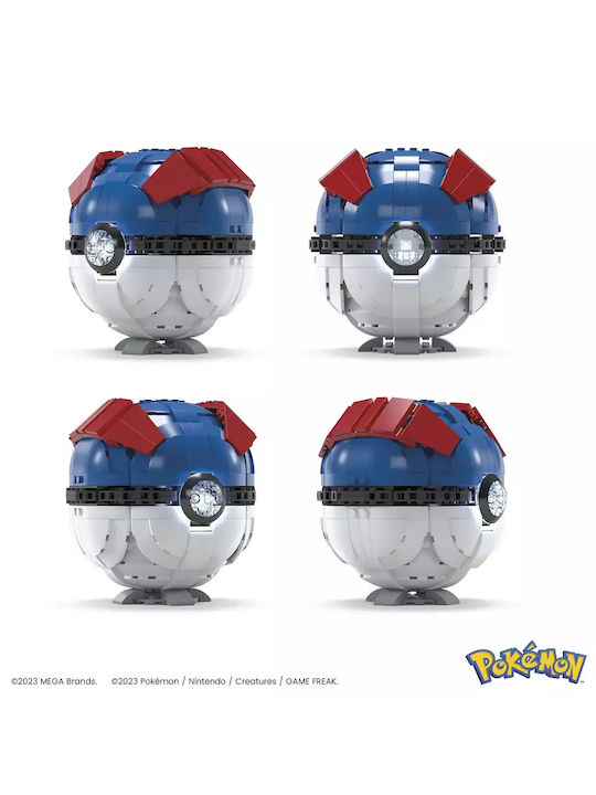Παιχνιδολαμπάδα Pokémon Mega Construx Jumbo Great Ball 300pcs για 10+ Ετών Mega Bloks