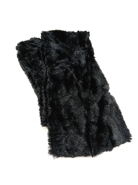 Women's Fur Neck Warmer Black