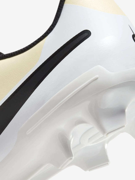 Nike Tiempo Legend 10 Club Ποδοσφαιρικά Παπούτσια με Τάπες FG/MG Lemonade / Metallic Gold Coin / Μαύρο