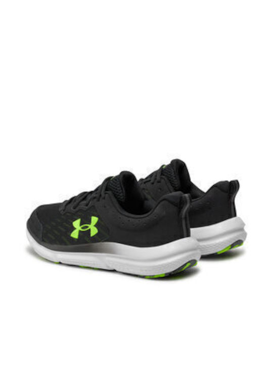 Ua Charged Assert 10 Sport Shoes Running Black / High Vis Yellow