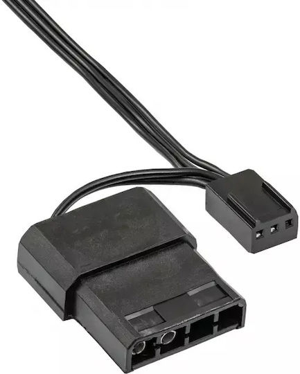Akyga AW-12A-WH Case Fan 120mm (1000rpm) With White Lighting And 3-Pin / 4-Pin Molex White Connection