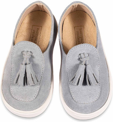 Babywalker Light Blue Baptism Moccasins