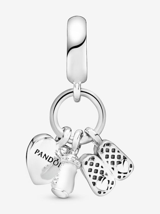Pandora Charm Cu Pietre Din Argint Cu Zircon