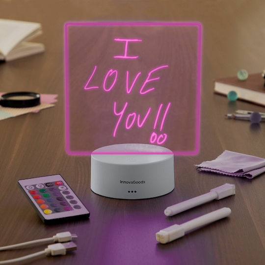 InnovaGoods Διακοσμητικό Φωτιστικό LED RGB Πίνακας 15εκ.