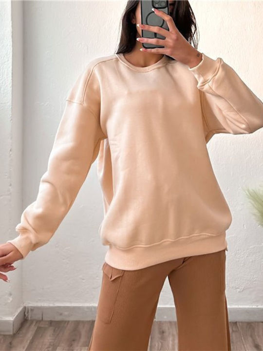 Chica Women's Long Sweatshirt Beige