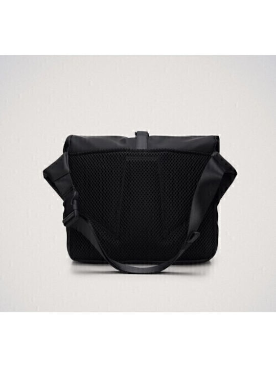 Rolltop Commuter Ανδρική Τσάντα Ώμου / Χιαστί Μαύρη
