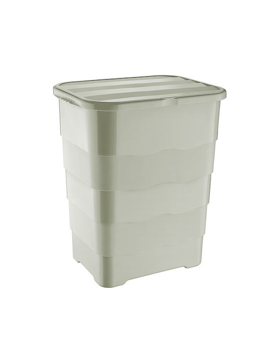 Viosarp Laundry Basket Plastic 92lt with Cap 45x35x54cm