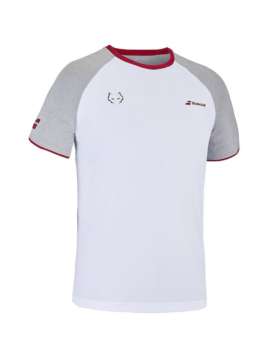 Babolat Herren Sport T-Shirt Kurzarm Weiß