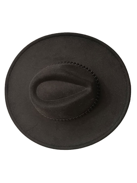 Fabric Women's Fedora Hat Black