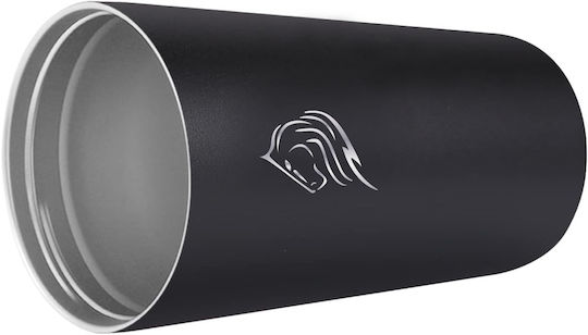 Cool'NMore Ποτήρι Θερμός Ανοξείδωτο BPA Free 350ml Μαύρο με Καλαμάκι και Επιστόμιο