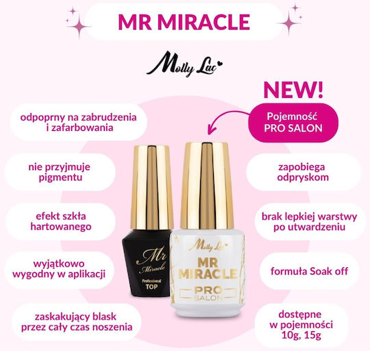 Molly Lac Top Coat for Semi-Permanent Nail Polish